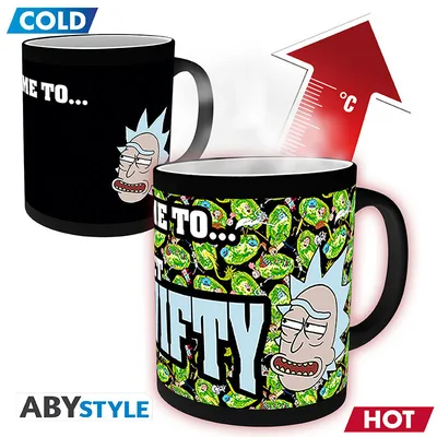 Taza termocromática Rick y Morty Get Schwifty 320 ml