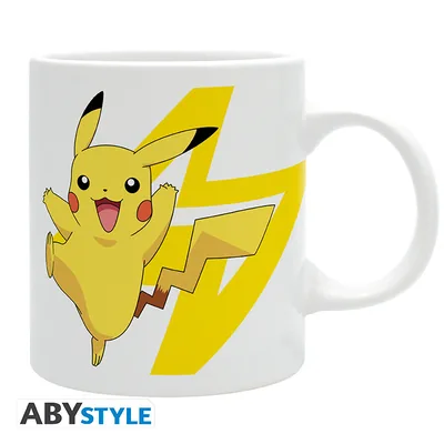 Taza Pokémon Logo y Pikachu 320 ml