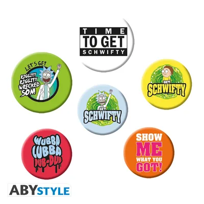 Pack de chapas Rick y Morty Frases