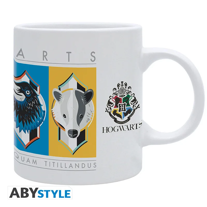 Taza Harry Potter Escudos de las casas 320 ml