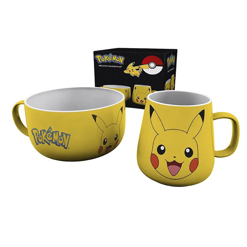 Set de desayuno Pokémon Pikachu taza + bol