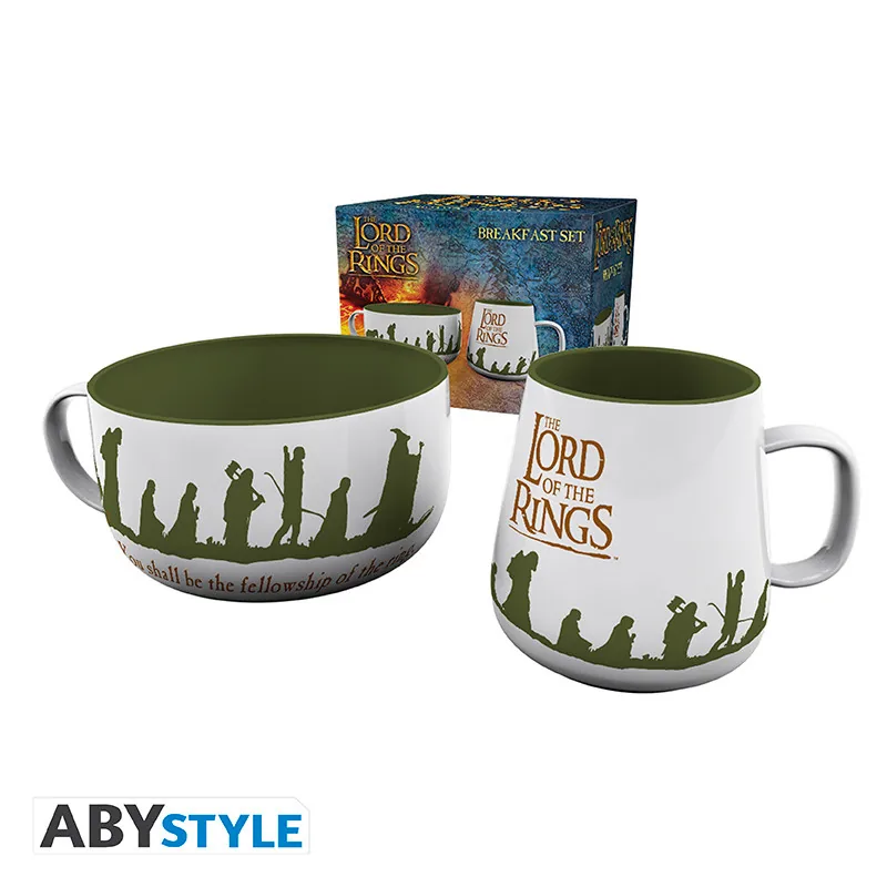 Set de desayuno taza y bol El Señor de los Anillos La Comunidad