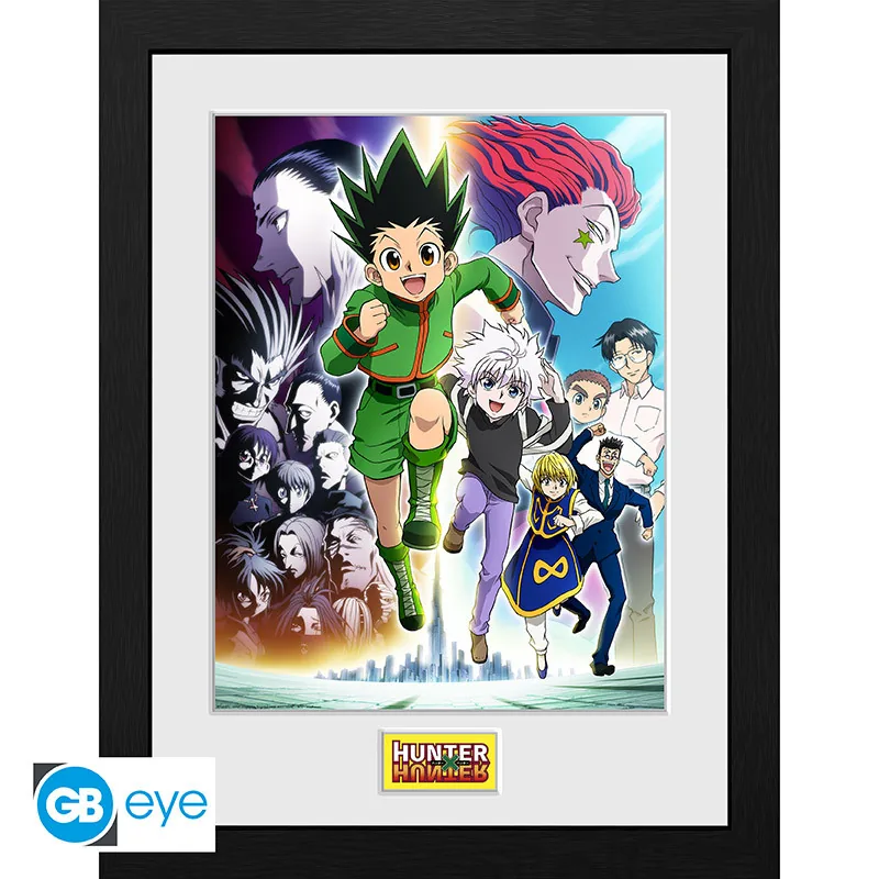 Lámina enmarcada Hunter x Hunter Key Art Running 30x40 cm