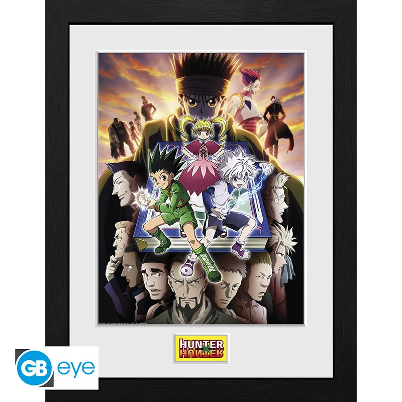 Lámina enmarcada Hunter x Hunter Key Art Book 30x40 cm