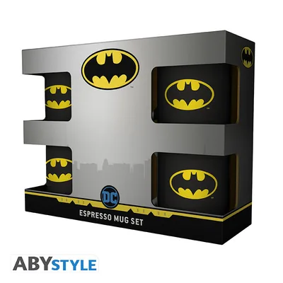 Set 4 tazas de espresso DC Comics Batman Iconic