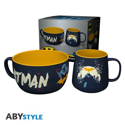 Set de desayuno taza y bol DC Comics Batman Iconic