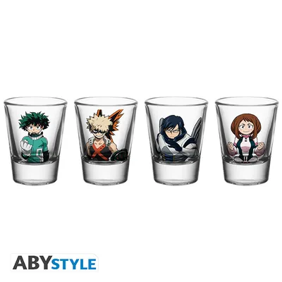 Set 4 chupitos My Hero Academia Heroes
