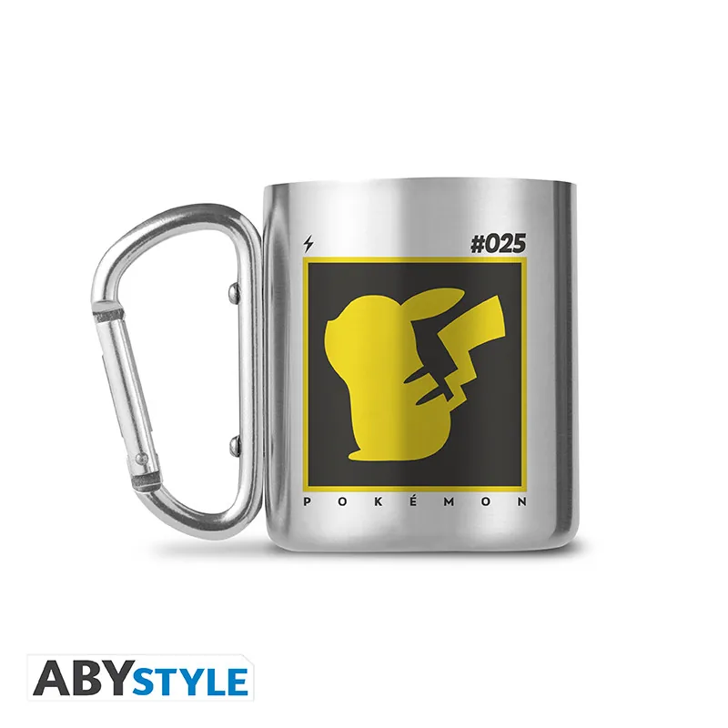 Taza con mosquetón Pokémon Pikachu 25 235 ml