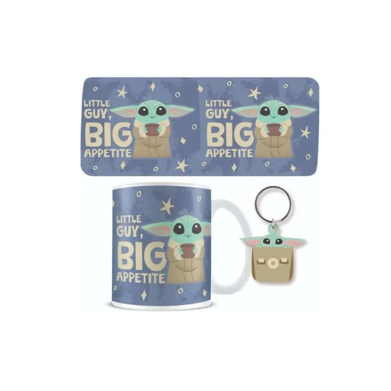 Set Taza y llavero Grogu Mandalorian Star Wars