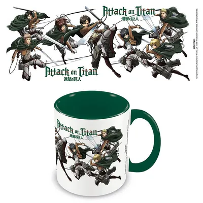 Taza Personajes Attack on Titan 315ml
