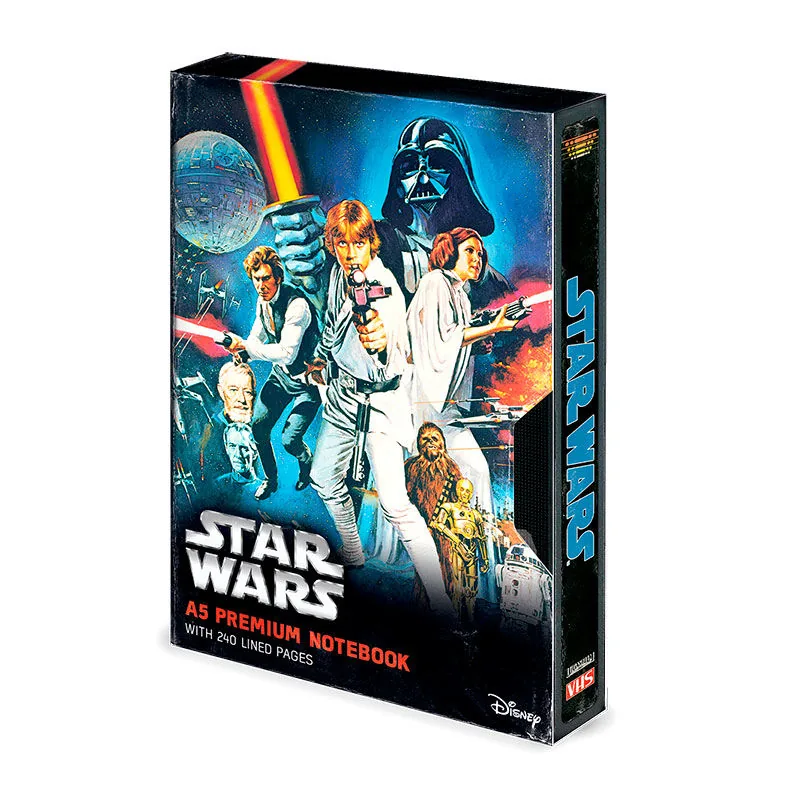 Cuaderno A5 premium VHS Star Wars