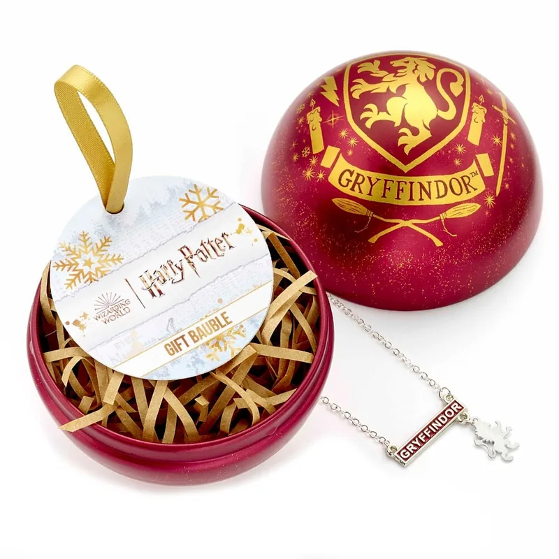 Colgante Gryffindor + Bola de Navidad Harry Potter