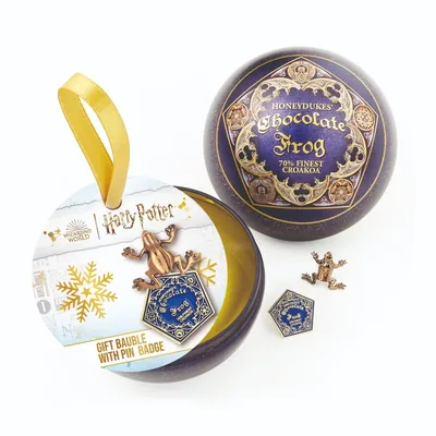 Pin Rana de Chocolate + Bola de Navidad Harry Potter