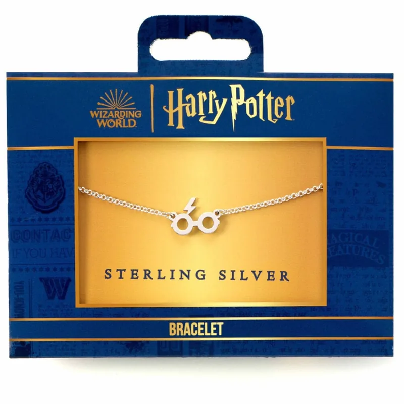 Pulsera Glasses & Lightning Harry Potter plata