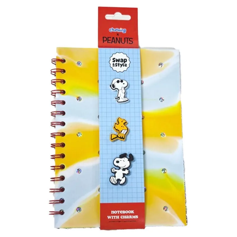 Libreta A5 Rayas Peanuts Snoopy & Woodstock