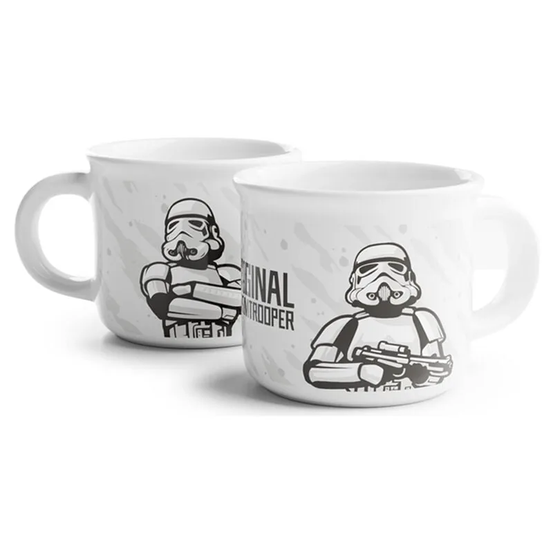 Set 2 tazas cafe Soldado Imperial Stormtrooper Star Wars 100ml