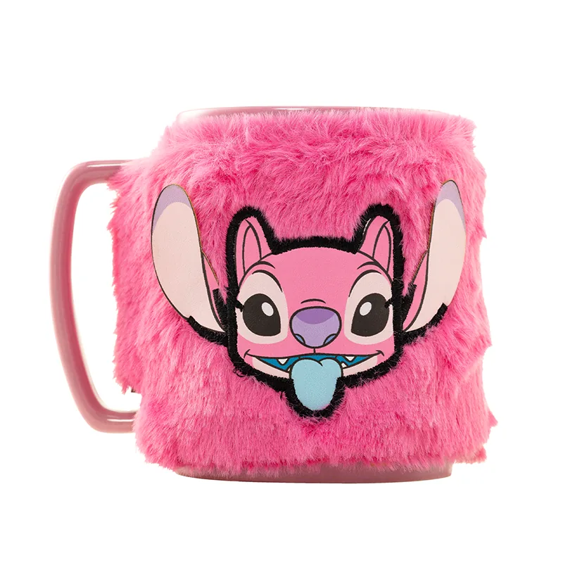 Taza funda de peluche Angel Disney 440ml