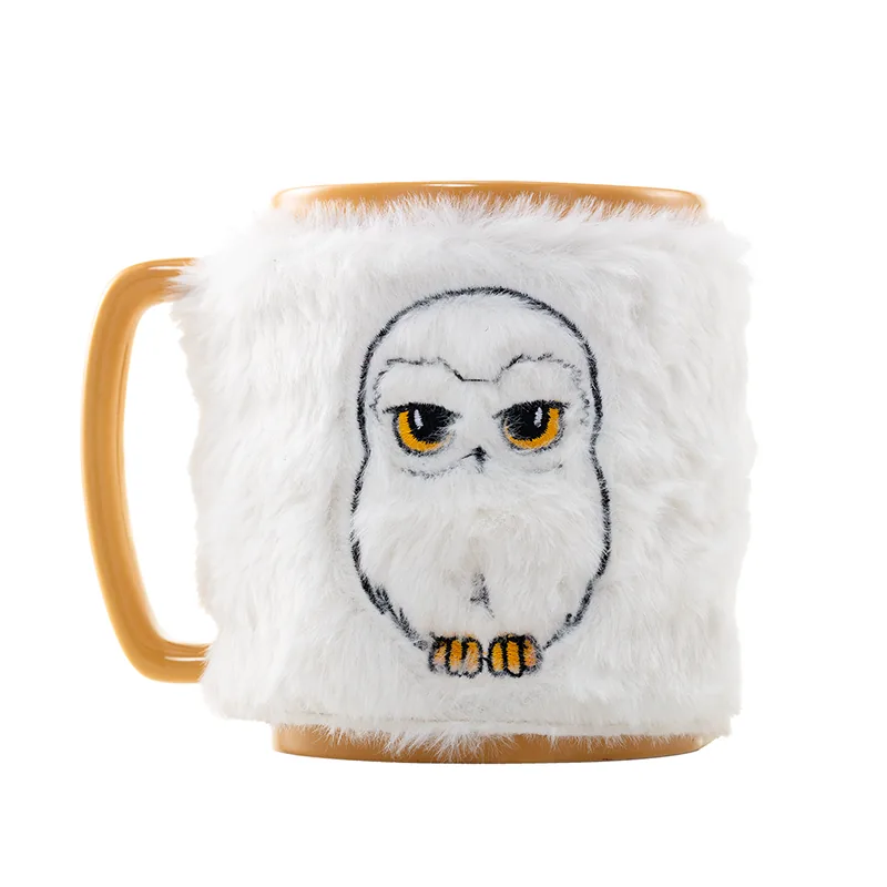 Taza funda de peluche Hedwig Harry Potter 440ml