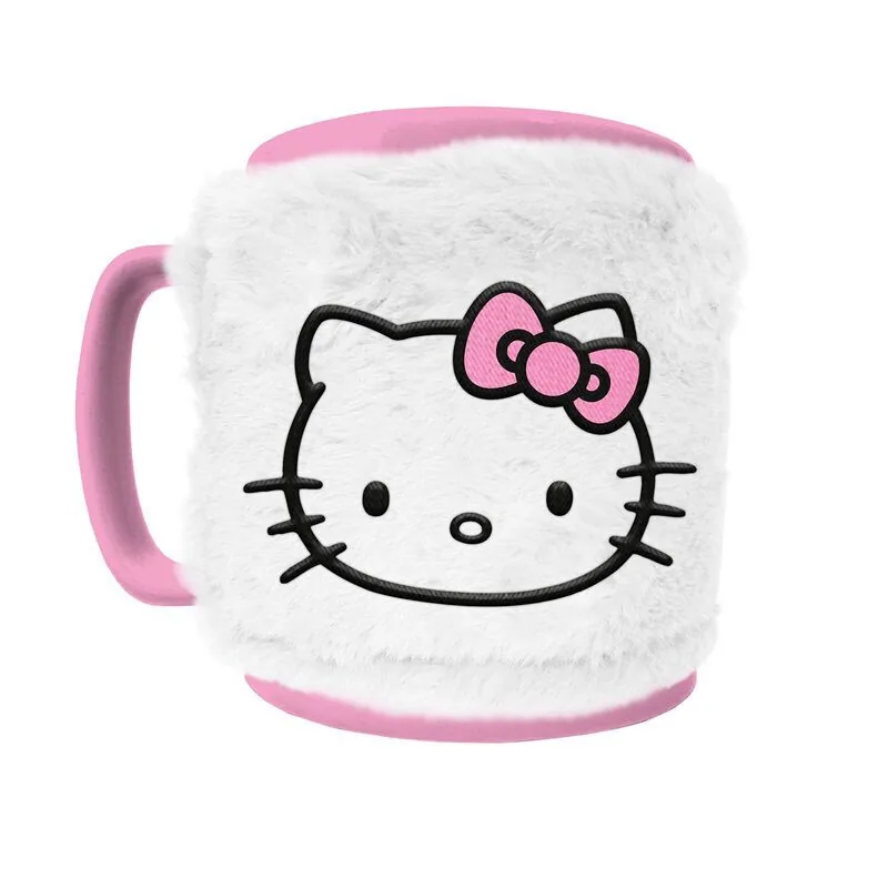 Taza funda de peluche Hello Kitty 440ml