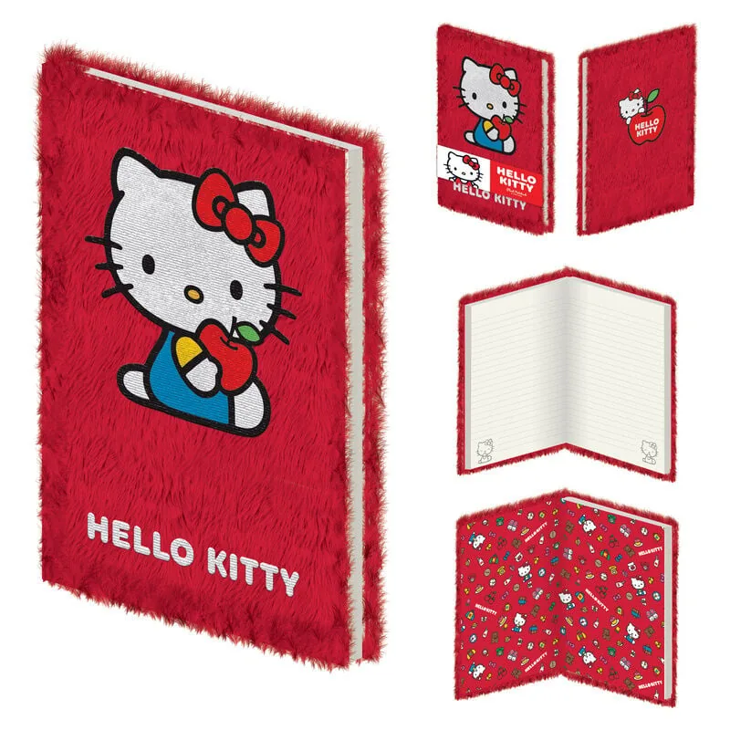 Cuaderno peluche A5 Hello Kitty