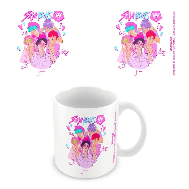 Taza Saja Boys Graphic KPop Demon Hunters 325ml