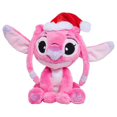 Peluche Angel gorro Santa Stitch Disney 25cm