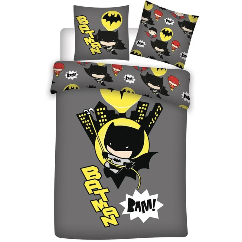 Funda nordica Chibi Batman DC Comics cama 90 microfibra