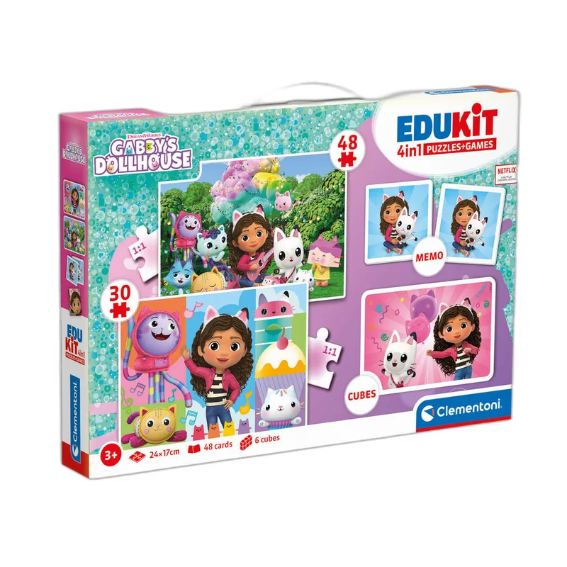 Edukit 4 en 1 La Casa de Muñecas de Gabby