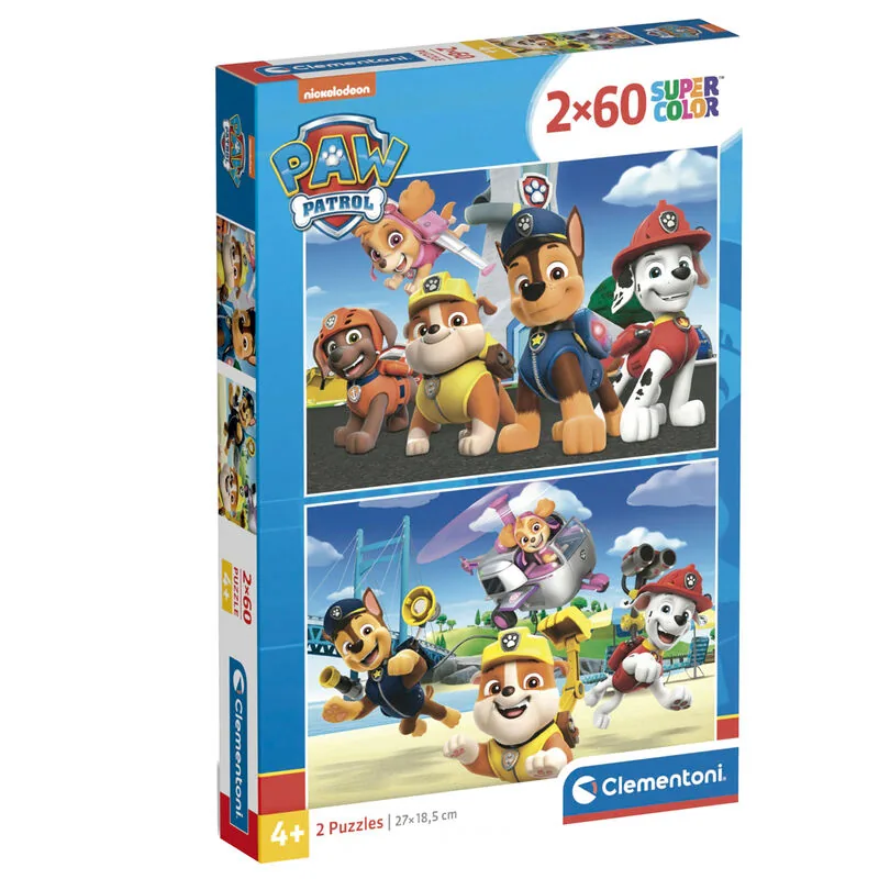 Puzzle Patrulla Canina Paw Patrol 2x60pzs