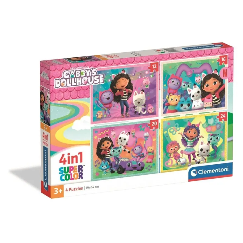 Puzzle La Casa de Muñecas de Gabby 12-16-20-24pzs