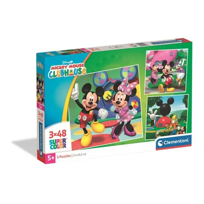 Puzzle Mickey Disney Mouse Club House 3x48pzs
