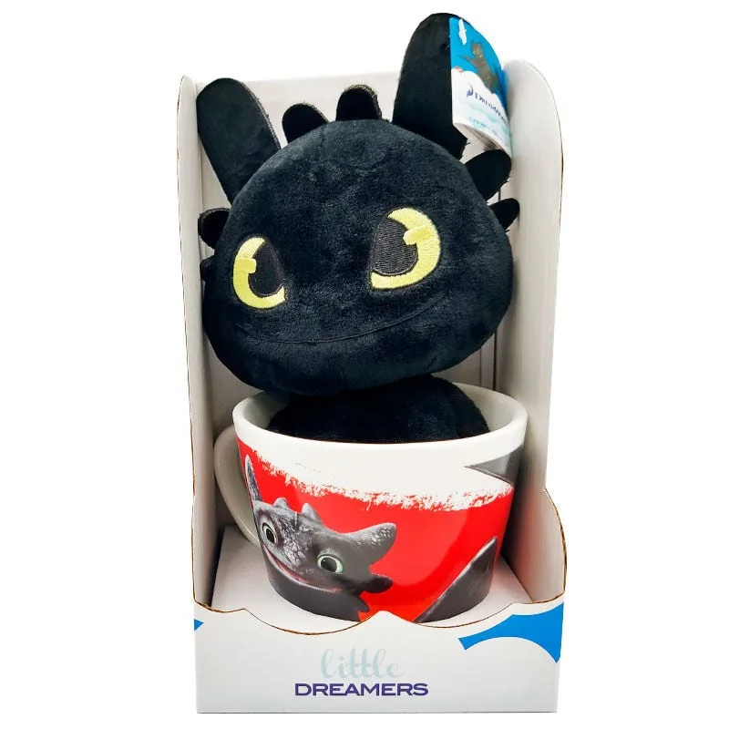 Taza + Peluche Como Entrenar a tu Dragon 18cm