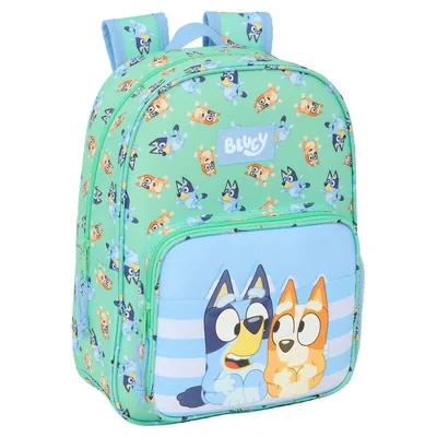 Mochila Sisters Bluey 34cm adaptable