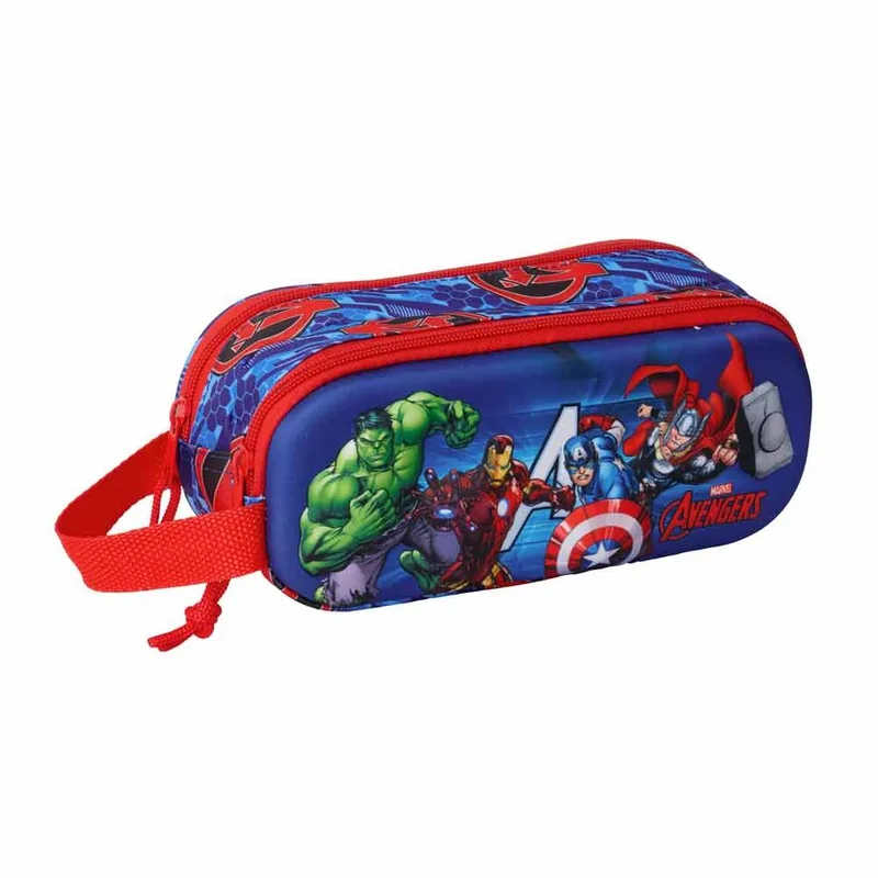 Portatodo 3D Los Vengadores Avengers Marvel doble