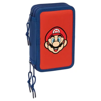 Plumier Mamma Mia Super Mario Bros triple 37pzs