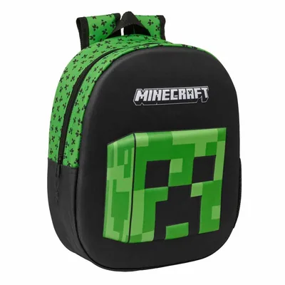 Mochila 3D Minecraft 33cm
