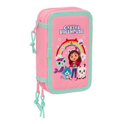 Plumier La Casa de Muñecas de Gabby triple 37pzs