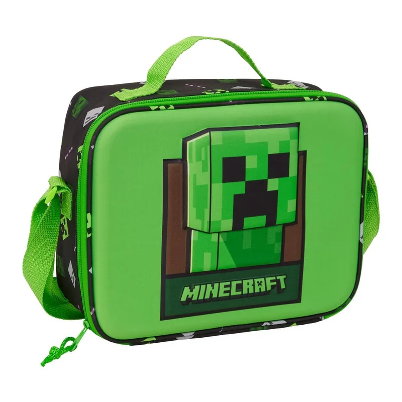 Bolsa portameriendas 3D Minecraft termica