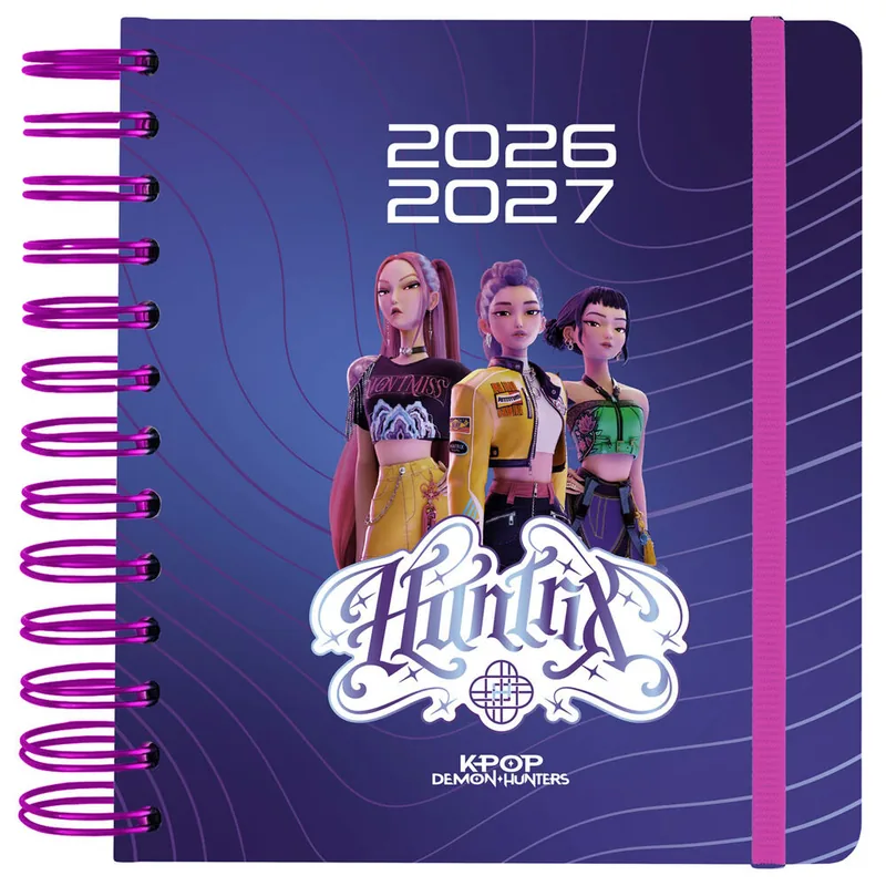 Agenda Escolar KPop Demon Hunters 2026/2027