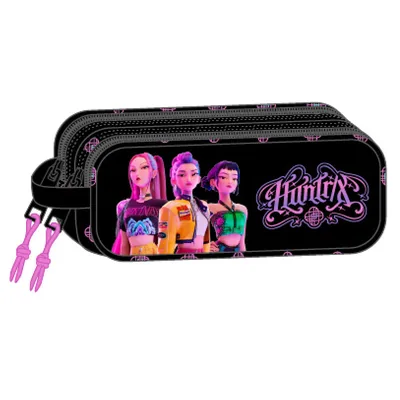 Portatodo 3D Negra KPop Demon Hunters doble