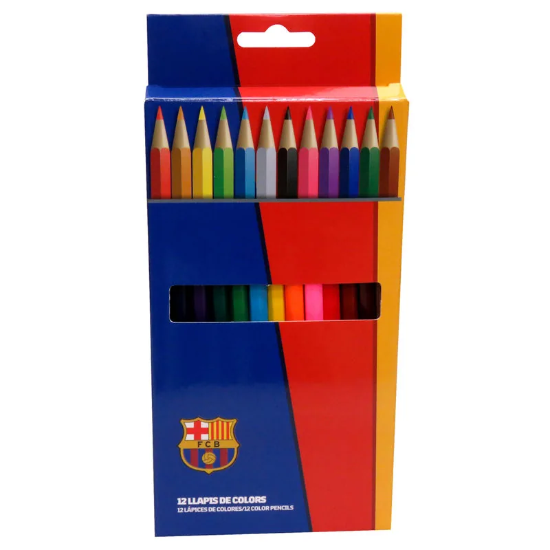 Caja lapices colores FC Barcelona