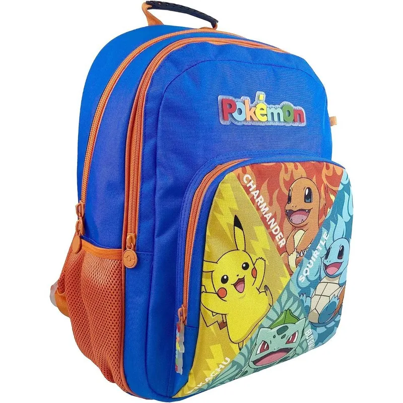 Mochila Starters Pokemon 43cm adaptable