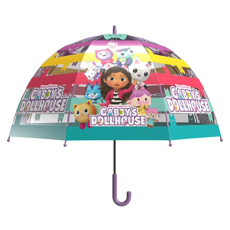 Paraguas manual burbuja La Casa de Muñecas de Gabby 48cm