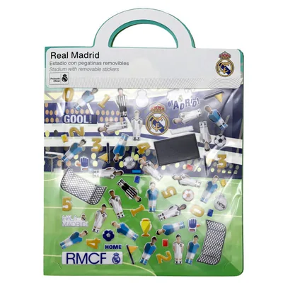 Libro de Pegatinas Reutilizables 3D Estadio Real Madrid