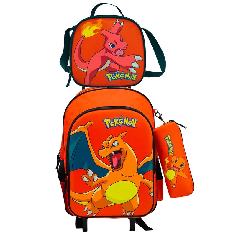 Set Trolley + portatodo + bolsa portameriendas Pokemon