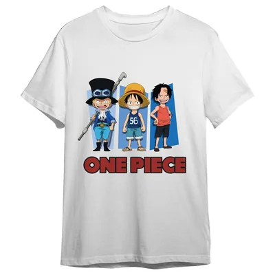 Camiseta Sabo, Monkey D. Luffy & Ace One Piece adulto