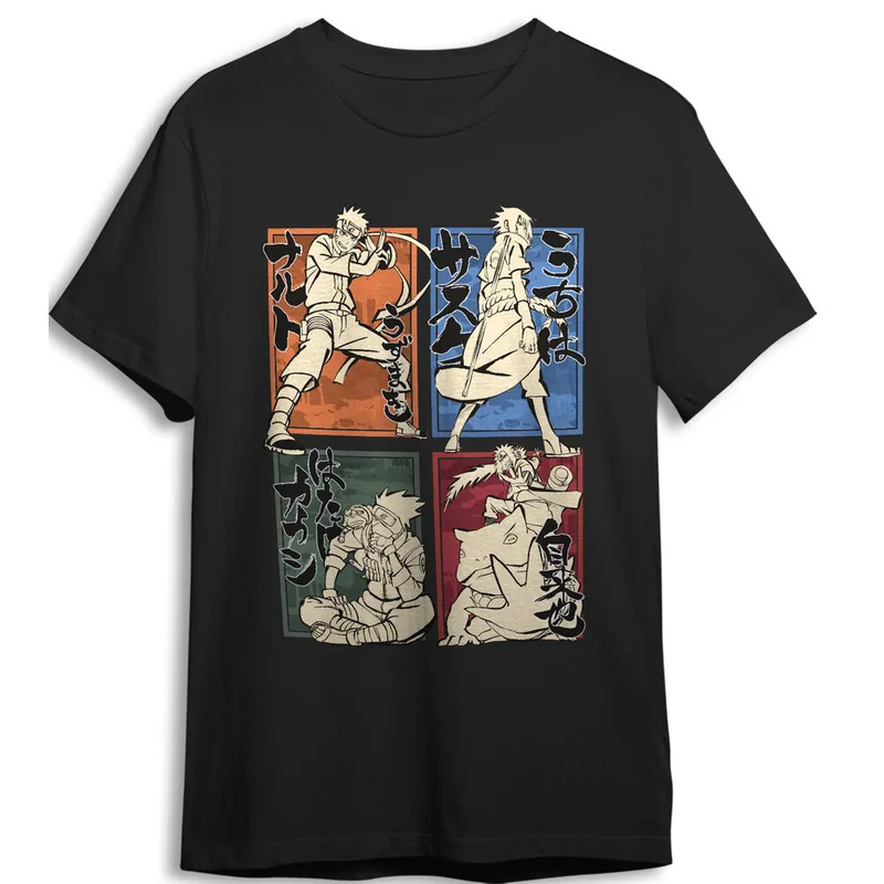 Camiseta Personajes Naruto Shippuden adulto