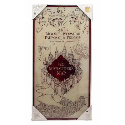 Poster cristal Mapa Merodeador Harry Potter