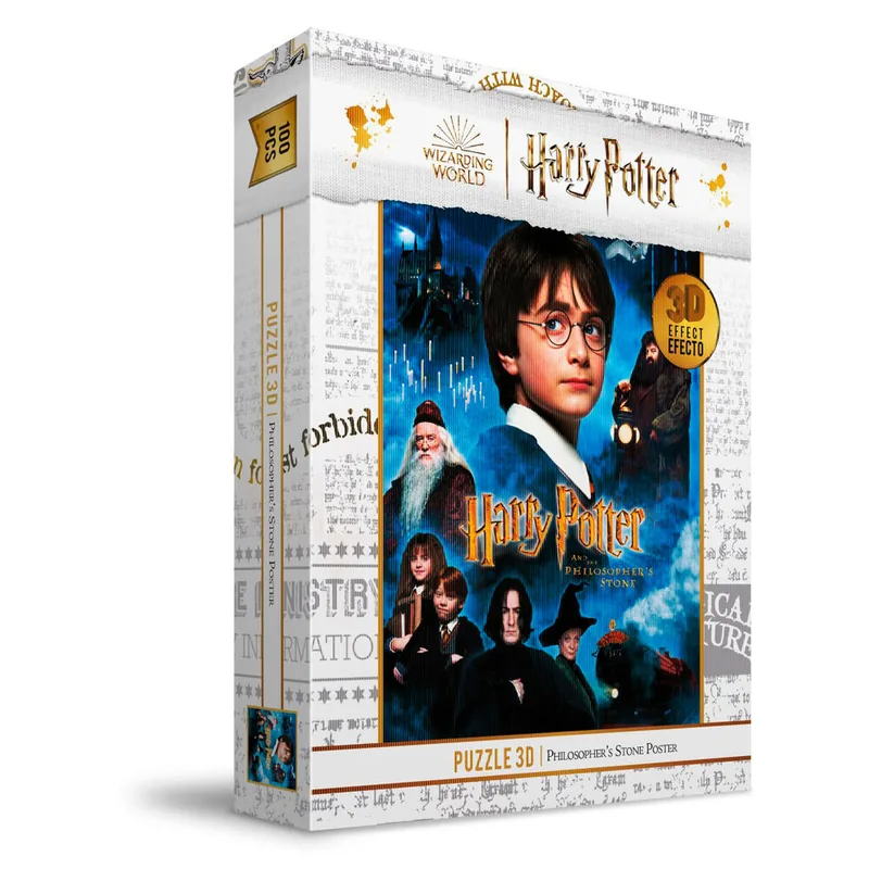 Puzzle Efecto 3D Piedra Filosofal Harry Potter 100pzs