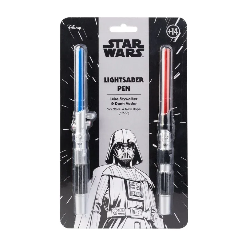 Blister 2 boligrafos Sable Laser Star Wars luz